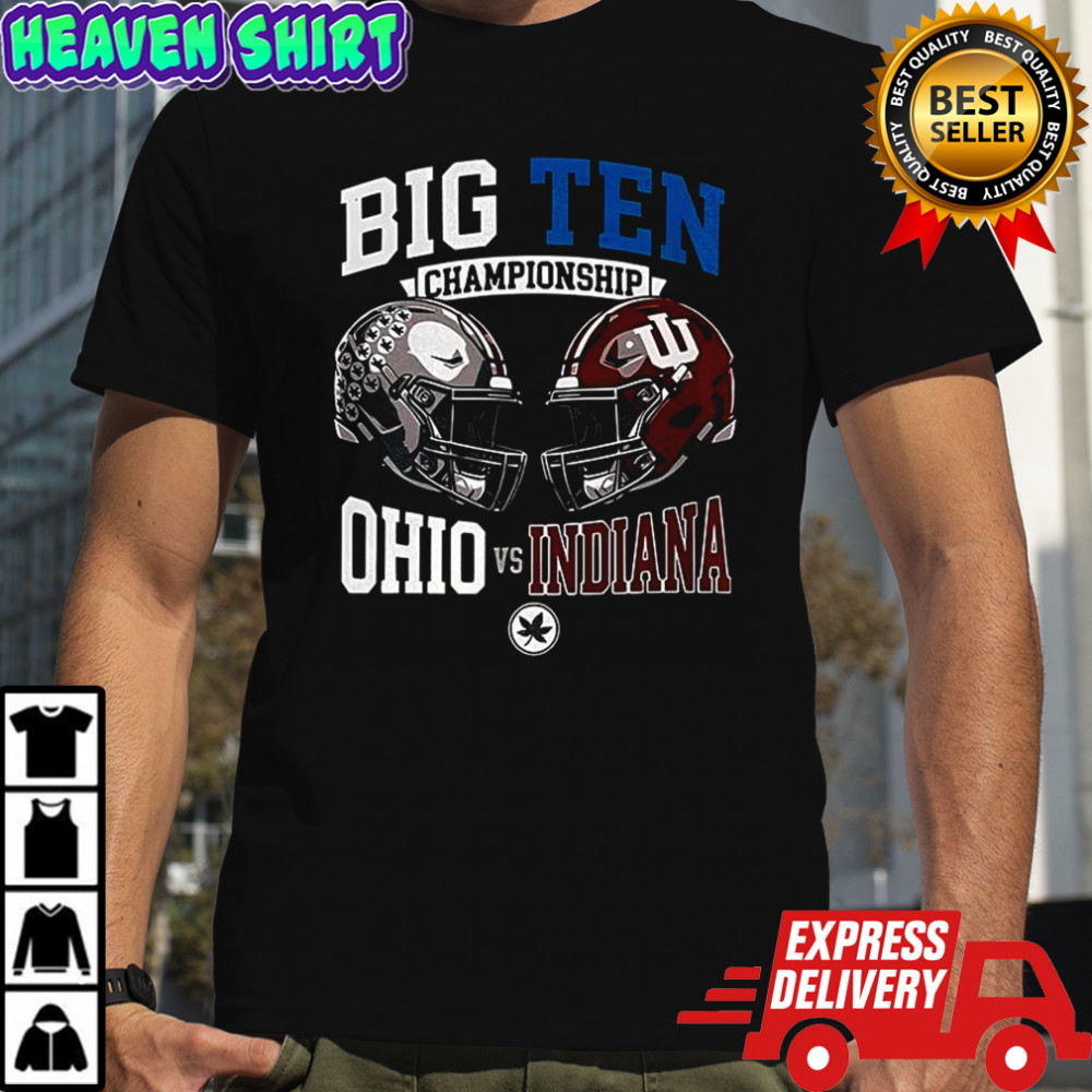Big Ten Championship Ohio State vs Indiana helmet shirt