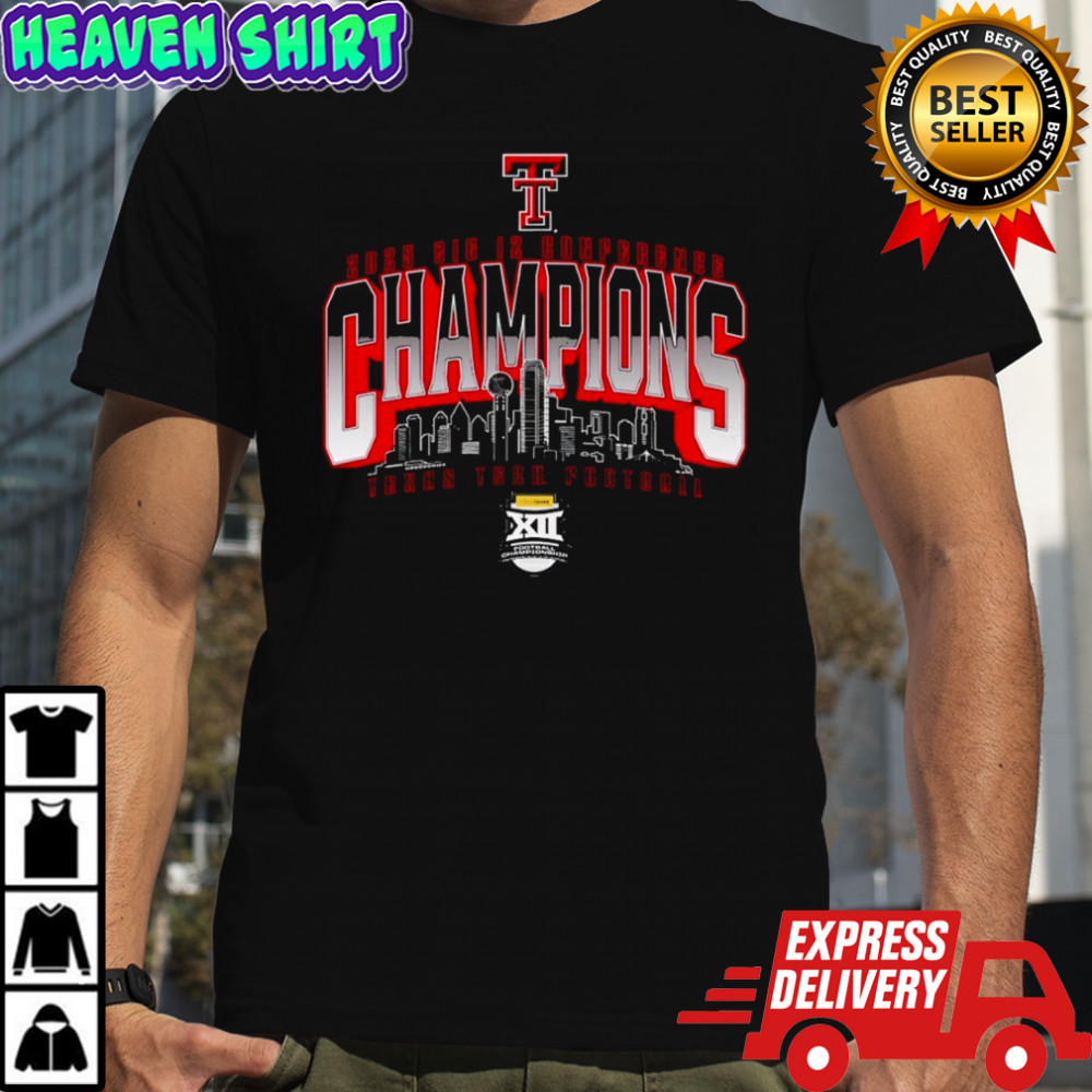 Big XII 2025 Conference ChampionsTexas Tech Football Logo Legend shirt