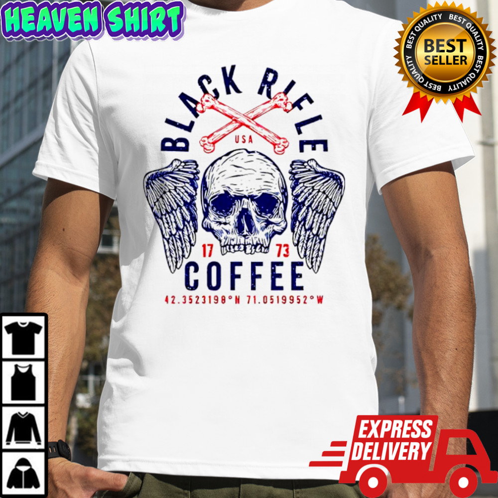 Black Rifle Coffee Company 1773 USA Skull Wings shirt