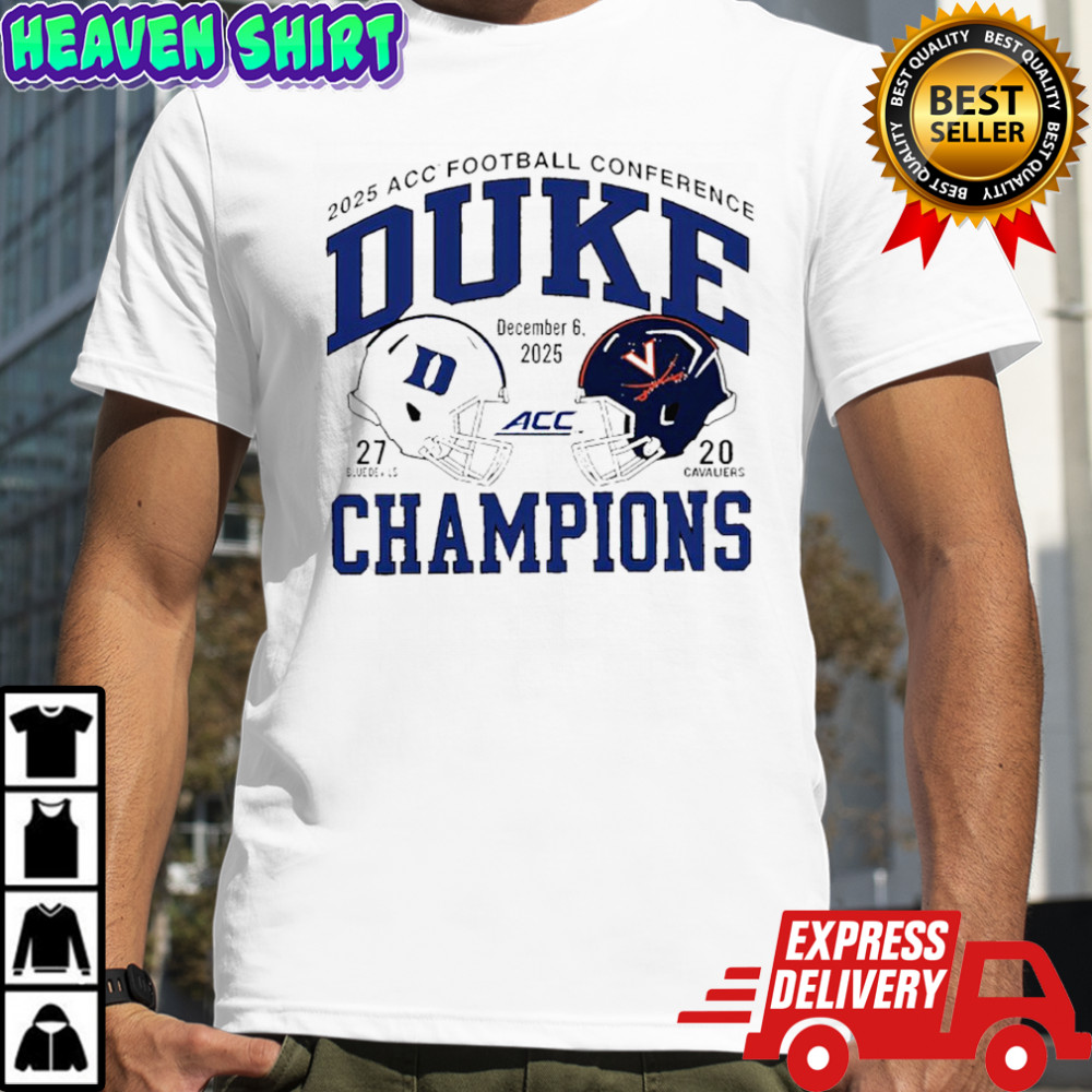 Blue Devil vs Cavaliers Duke 2025 ACC Football Champs Score shirt