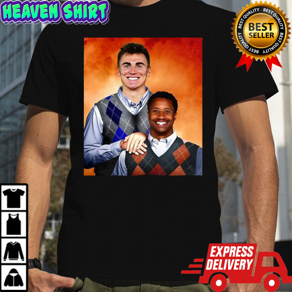 Bo Nix and Courtland Sutton Denver Broncos football step brothers shirt