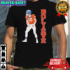 Bo Nix Denver Broncos NFL player number 10 pose cartoon shirt