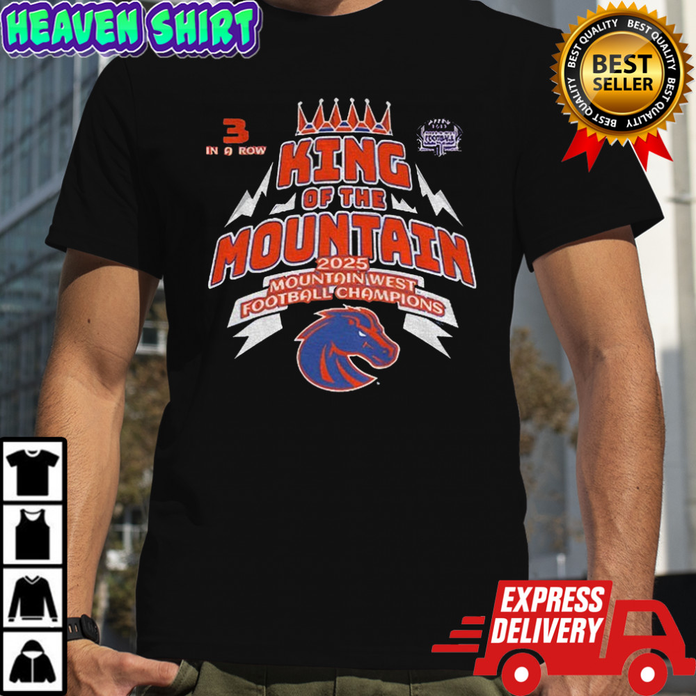 Boise State Broncos 2025 Mountain West Champions King of the Mountain shirt