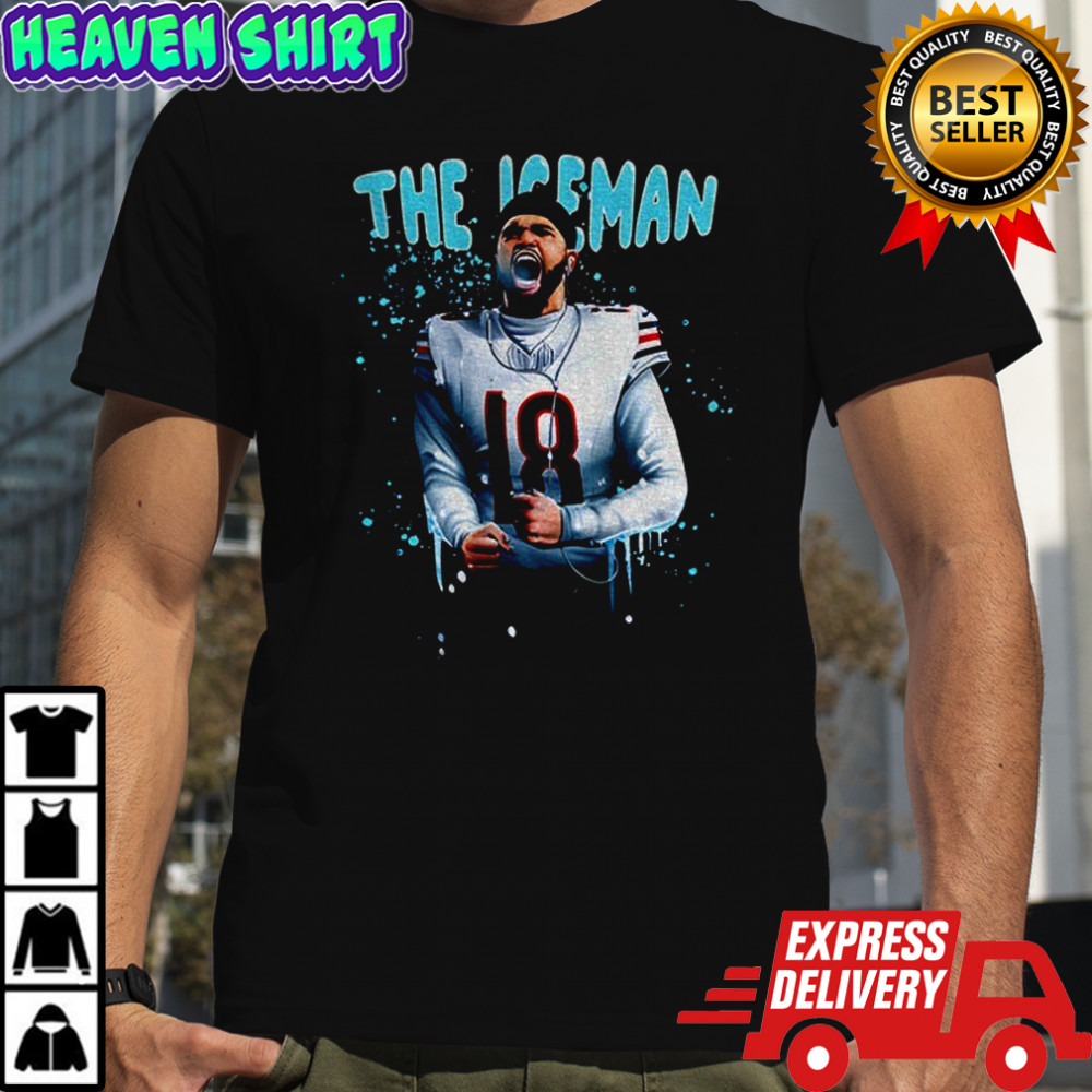 Caleb Williams The Iceman scream Chicago Bears Football 2025 winter shirt