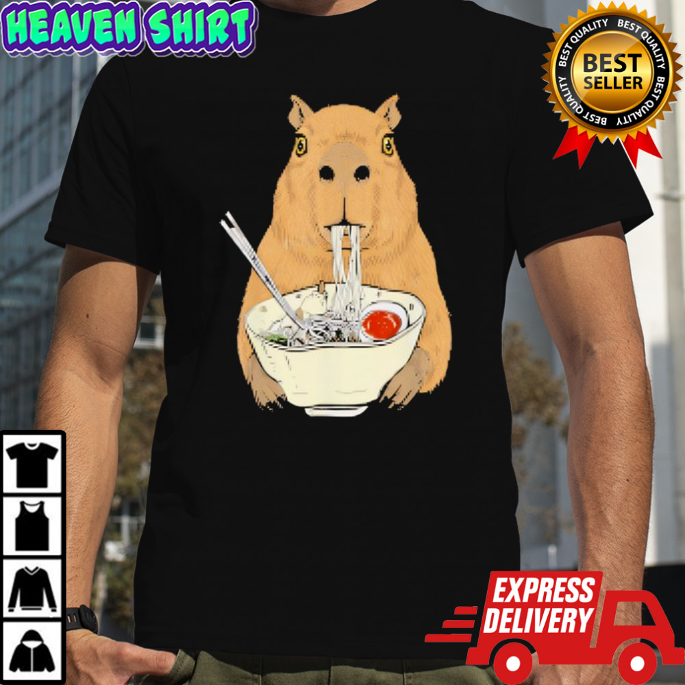 Capybara eat Ramen Japanese shirt