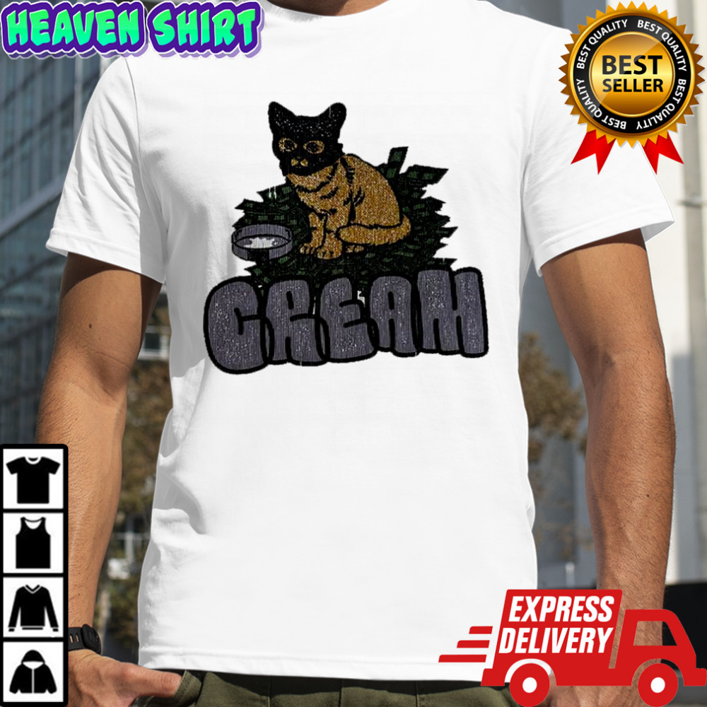 Cat cream shirt