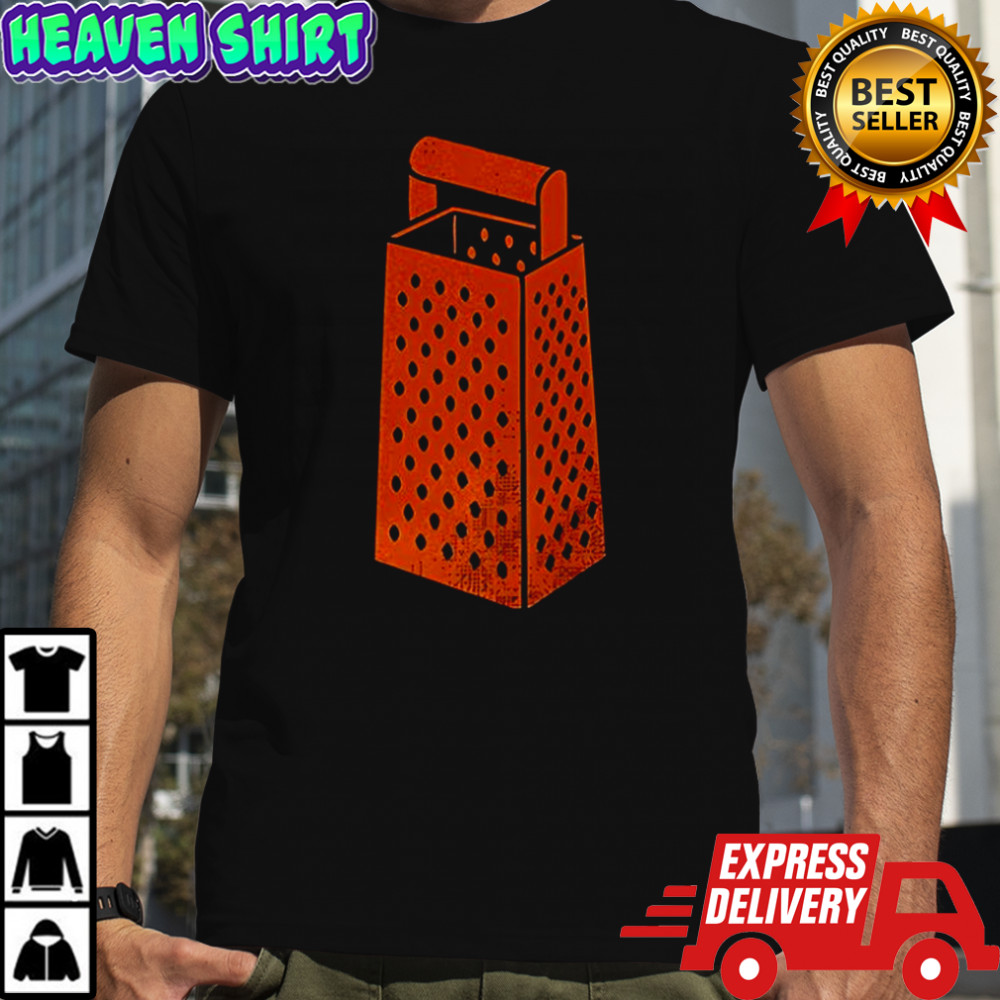 Cheese grater graphic shirt