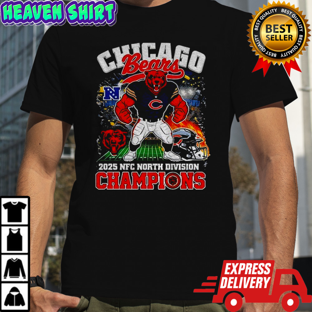 Chicago Bears Mascot NFC North Champions Division 2025 shirt
