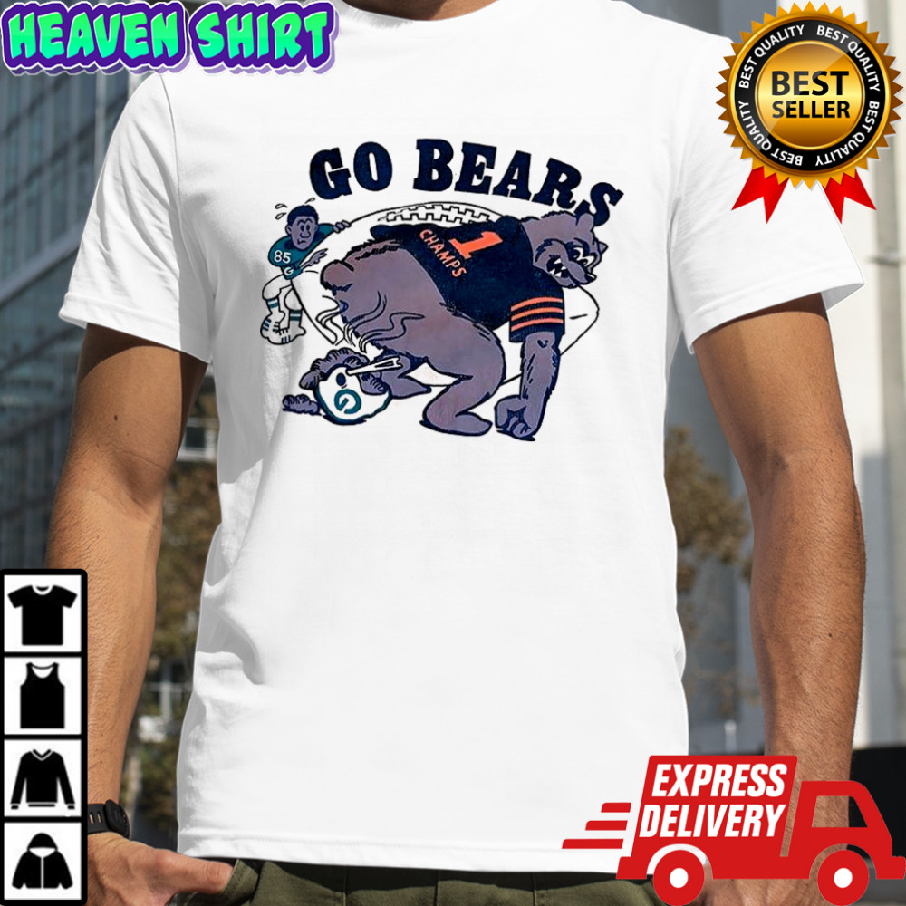 Chicago Bears vs Green Bay Packers Go Bears mascot shirt