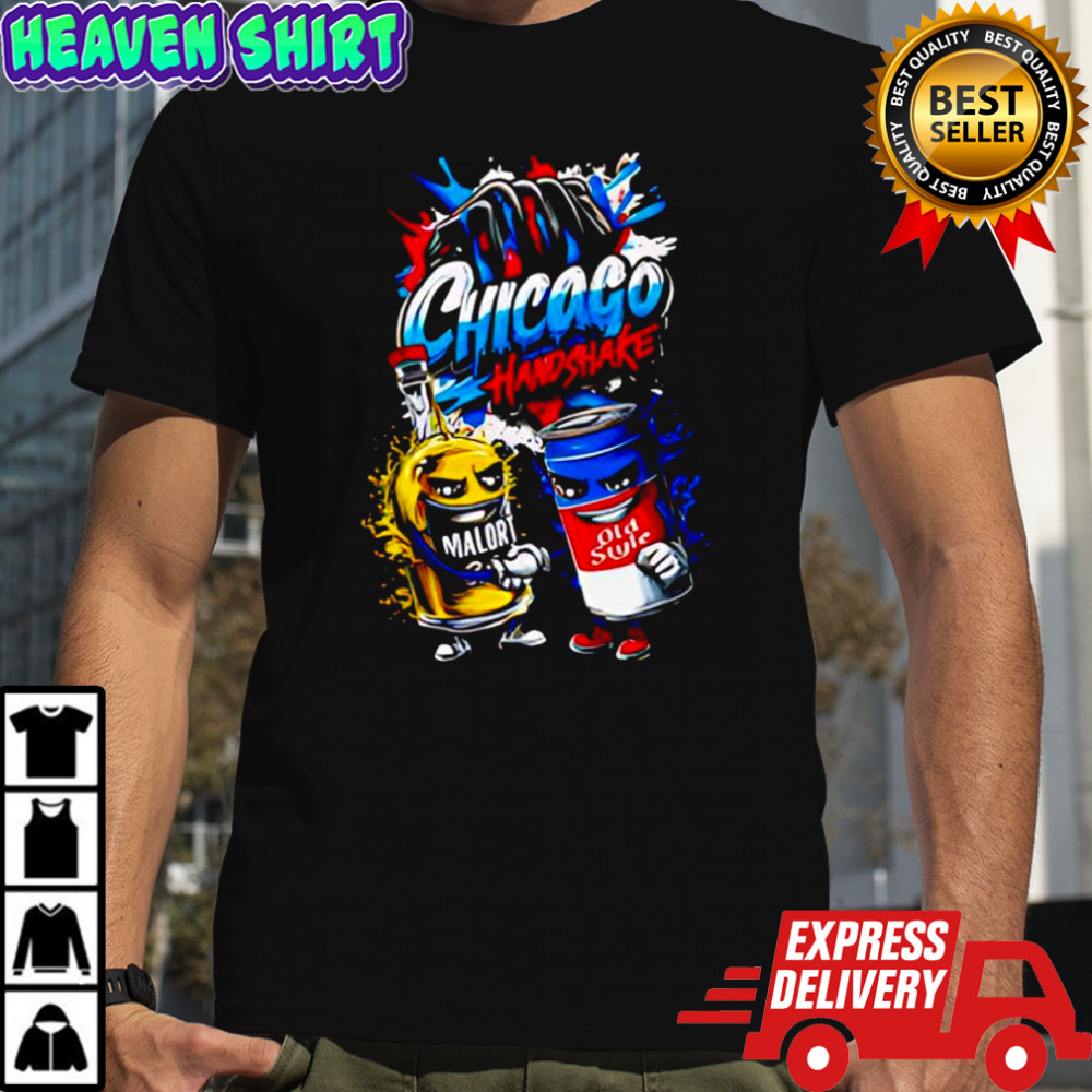 Chicago Handshake Malort Chicago Old Style shirt