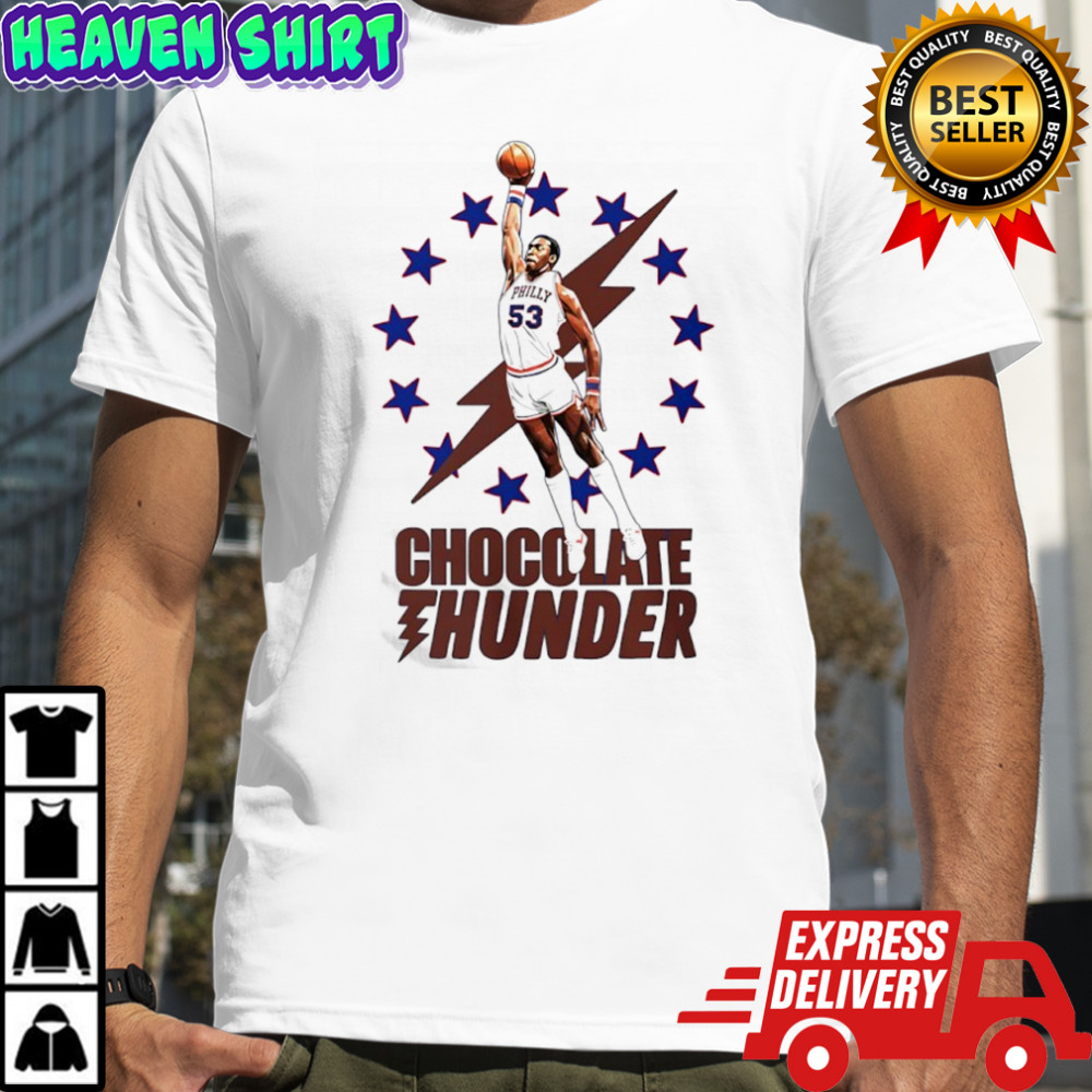 Chocolate Thunder Darryl Dawkins Philadelphia Sixers basketball shirt
