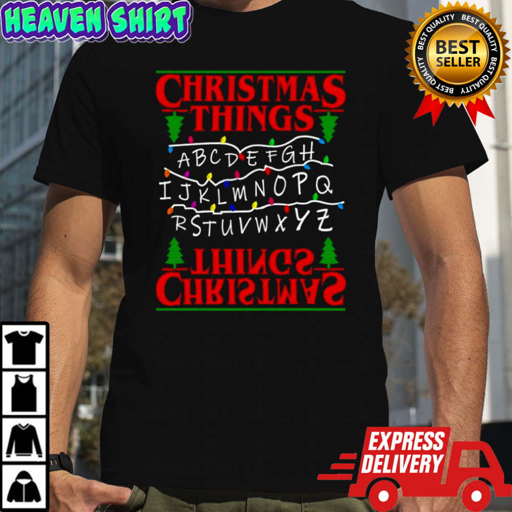 Christmas Tree Alphabet Lights Shirt