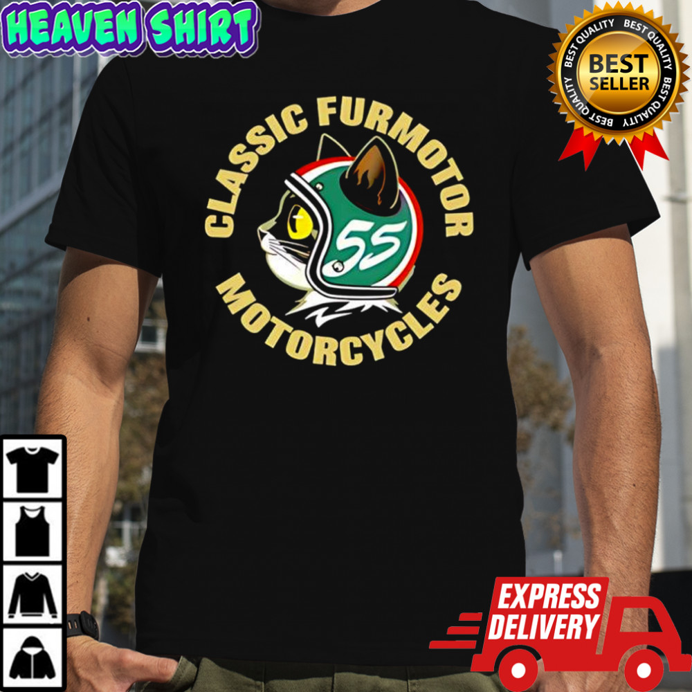 Classic Furmotor Motorcycles Retro Cat shirt