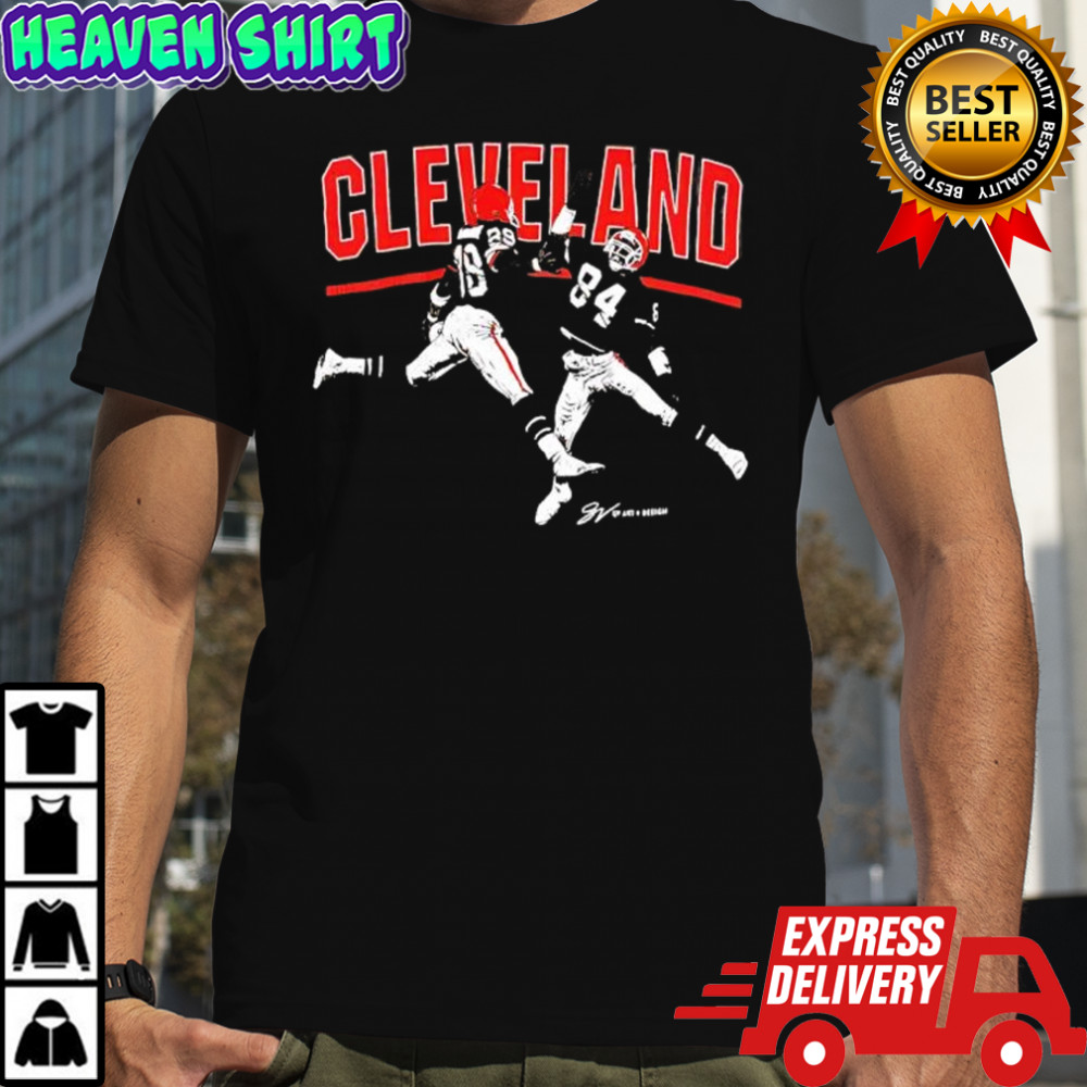 Cleveland Browns dawg brown football palyers shirt
