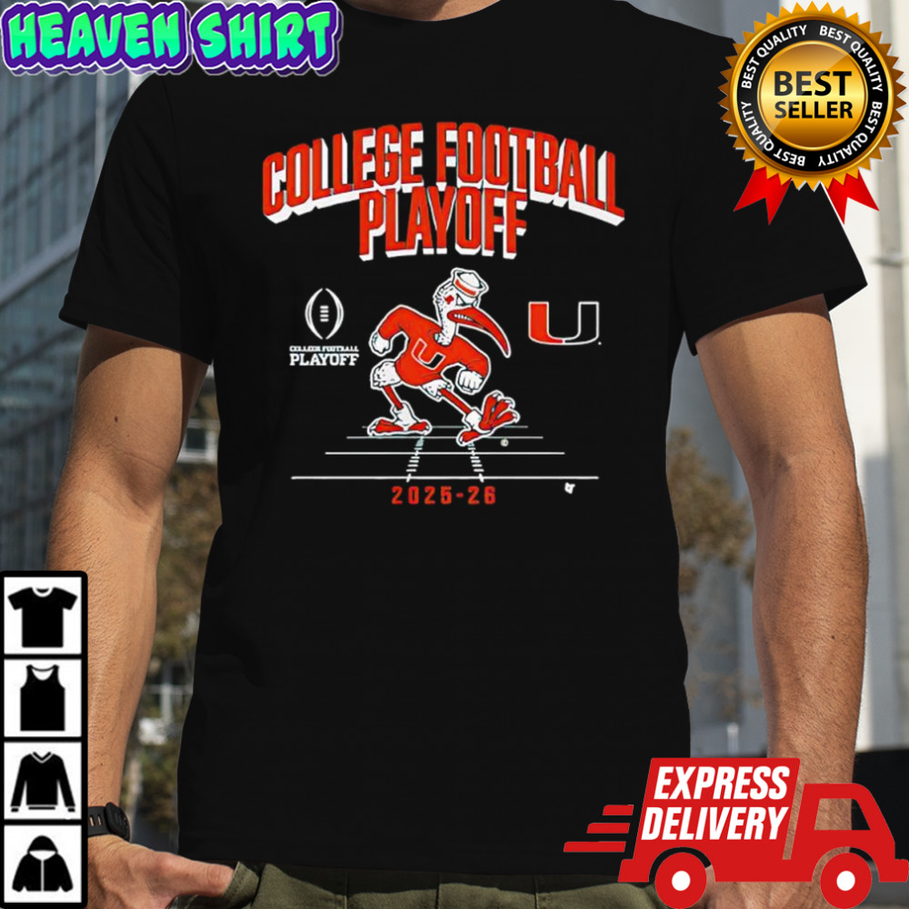 College Football Playoff Miami Hurricanes Football 2025 CFP Mascot shirt