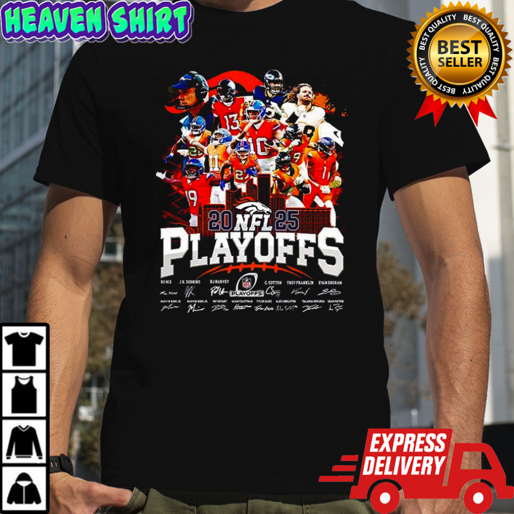 Denver Broncos City Skyline NFL 2025 teams Playoffs shirt