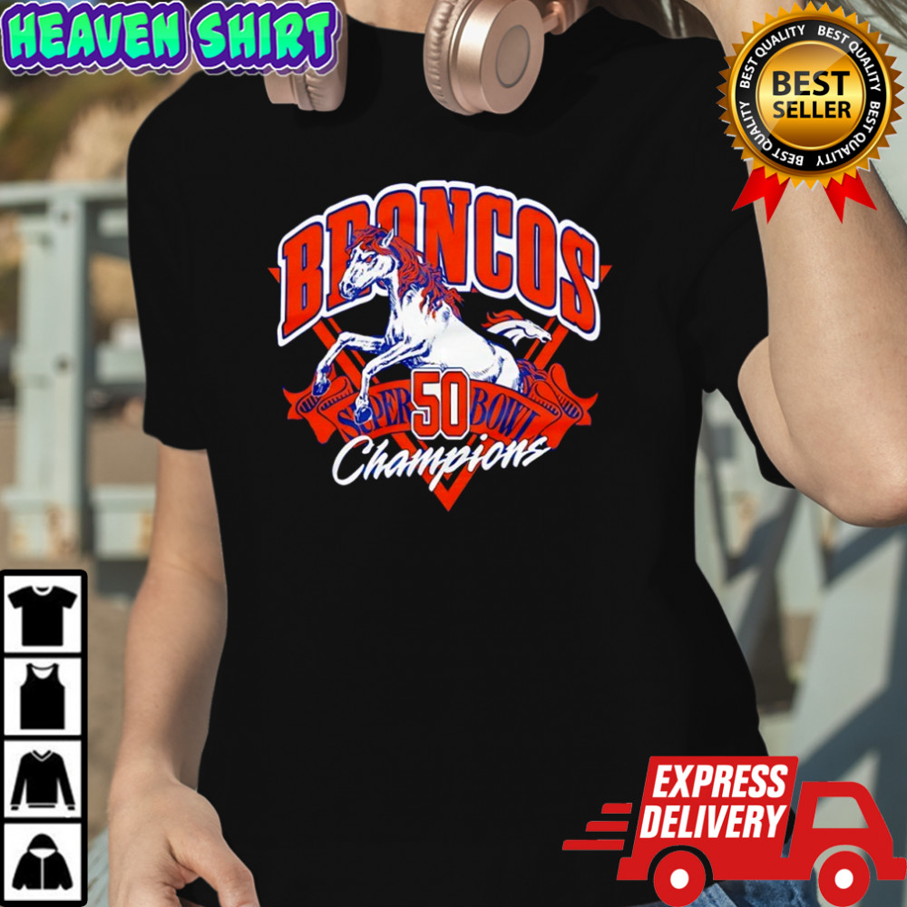Denver Broncos football at Super Bowl 50 Champions shirt
