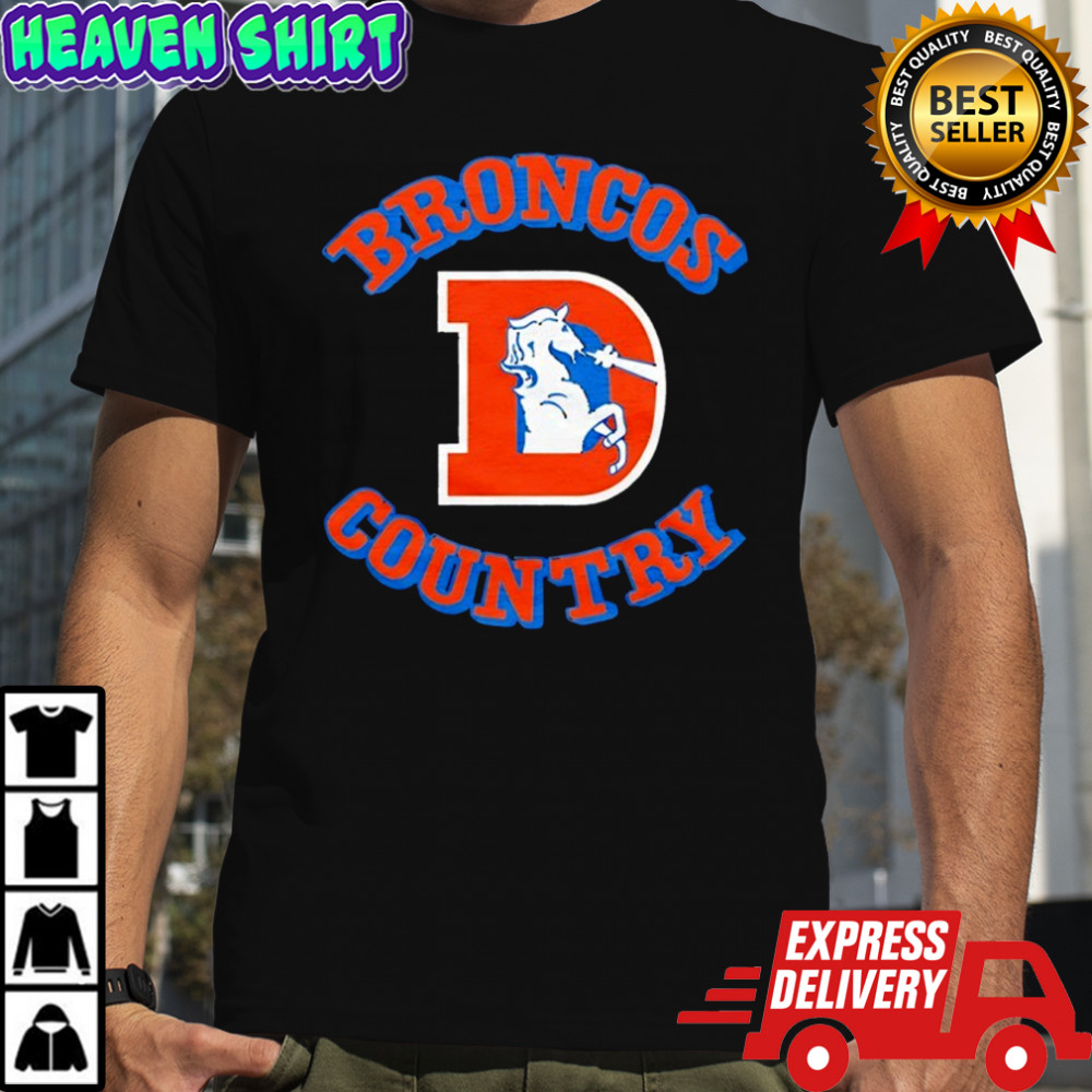 Denver Broncos football country D logo shirt