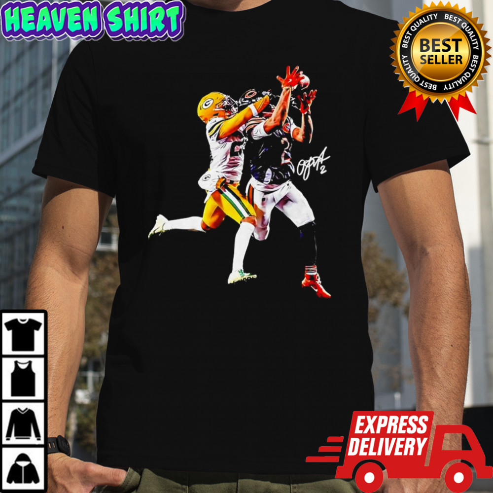 DJ Moore Game-Winning TD signature shirt