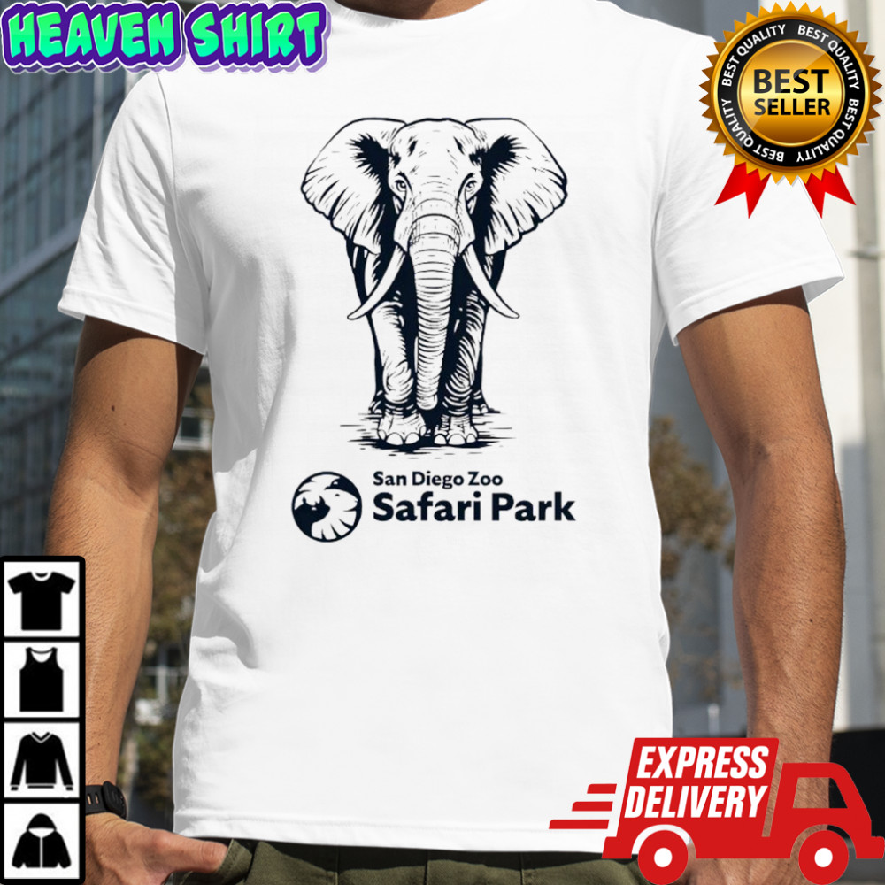 Etched Elephant San Diego Zoo Safari Park shirt
