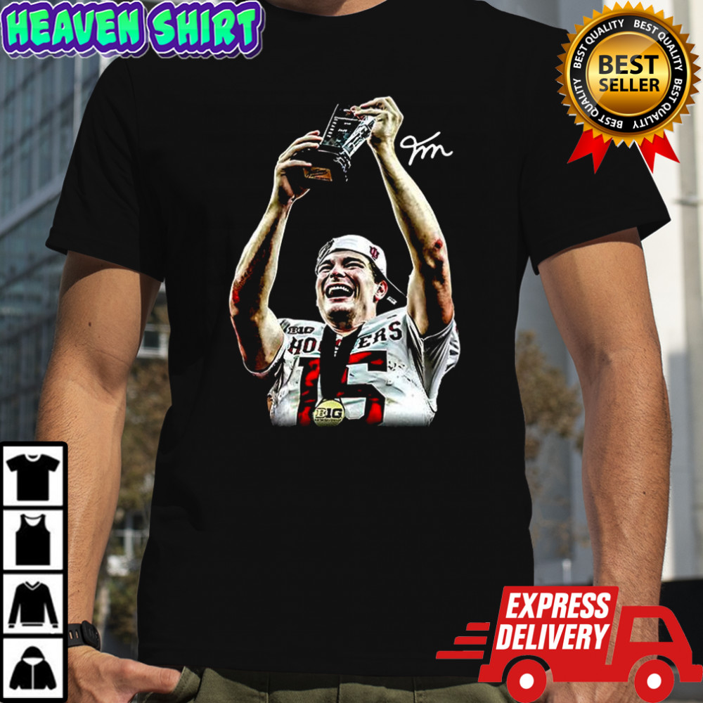 Fernando Mendoza Hoosiers Indiana football MVP trophy signature shirt