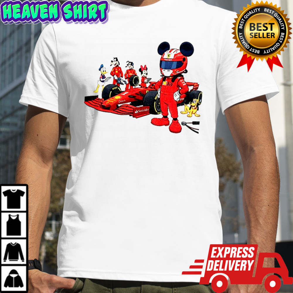 Ferrari Racing Disney All Characters F1 Christmas shirt