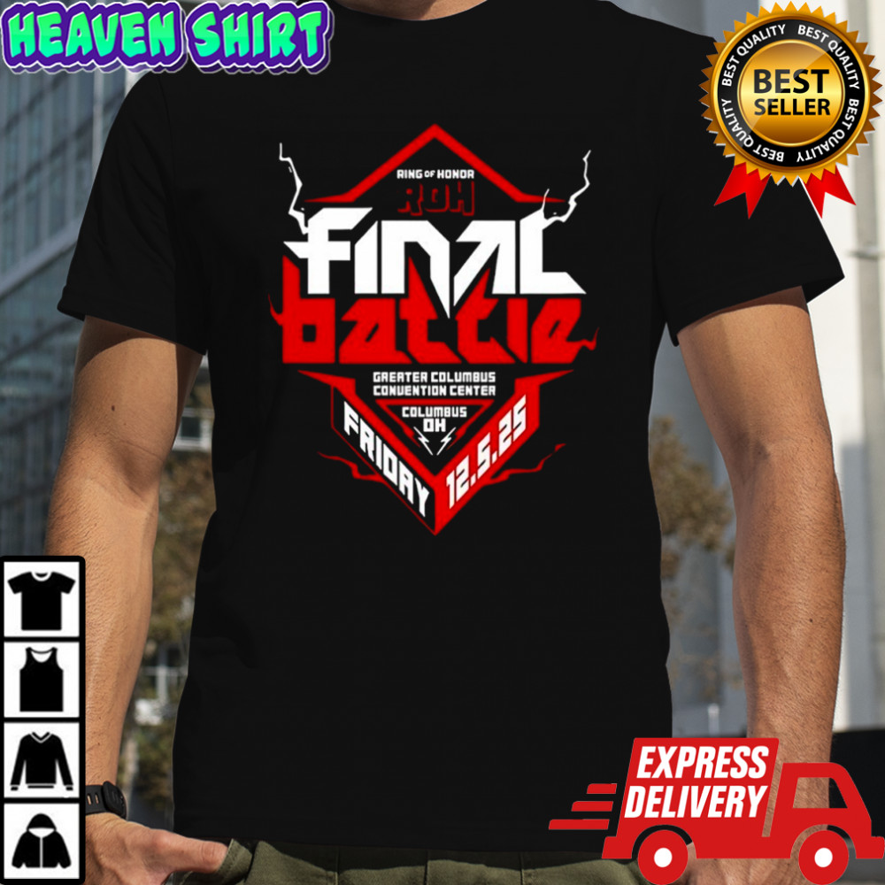 Final Battle Ring of Honor greater Columbus convention center 2025 shirt