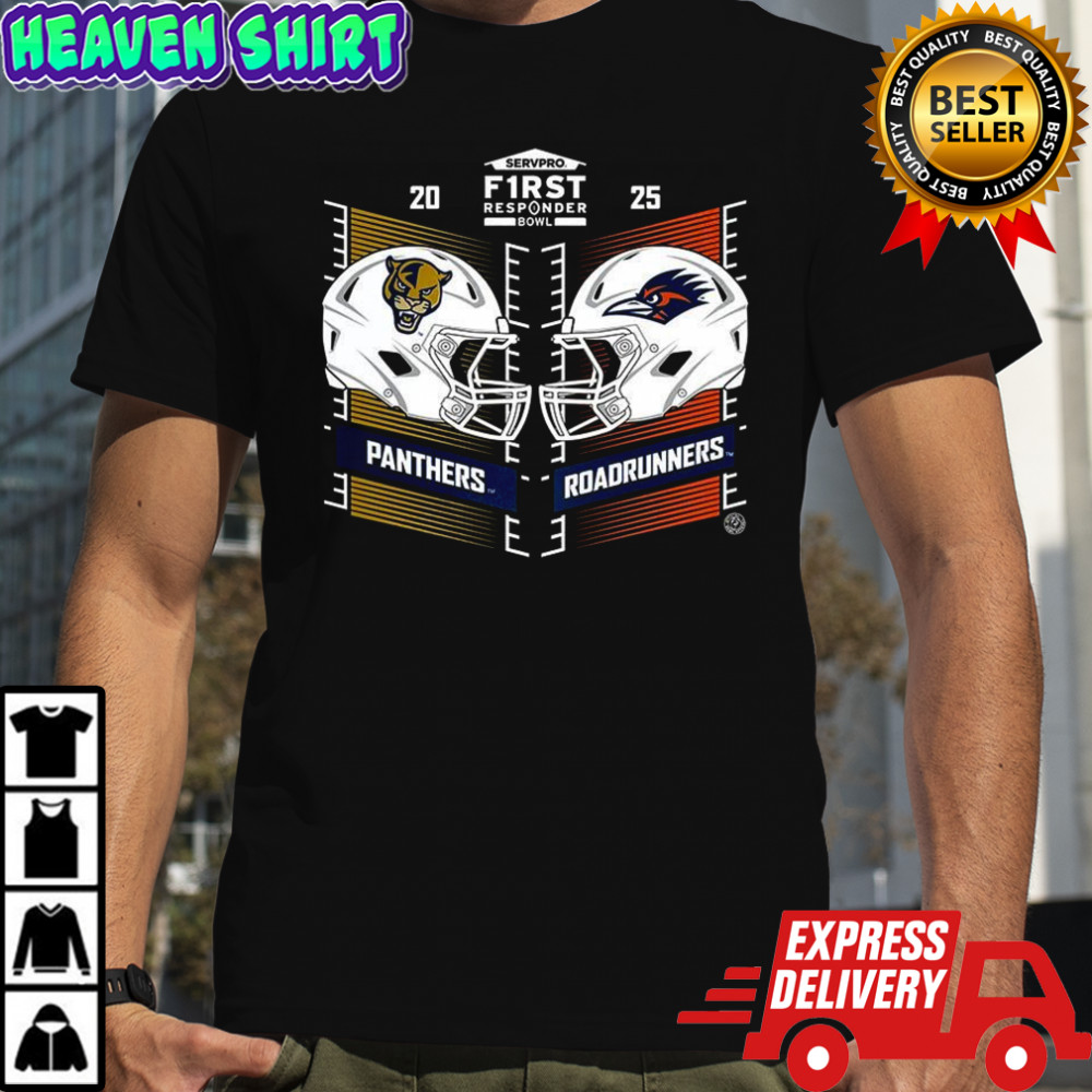FIU Panthers vs UTSA Roadrunners 2025 First Responder Bowl shirt