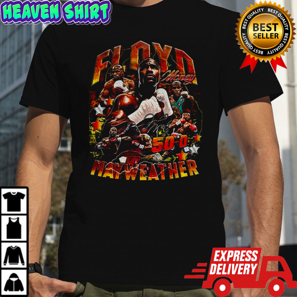 Floyd Mayweather Jr. Money 50 0 Boxing graphic vintage shirt