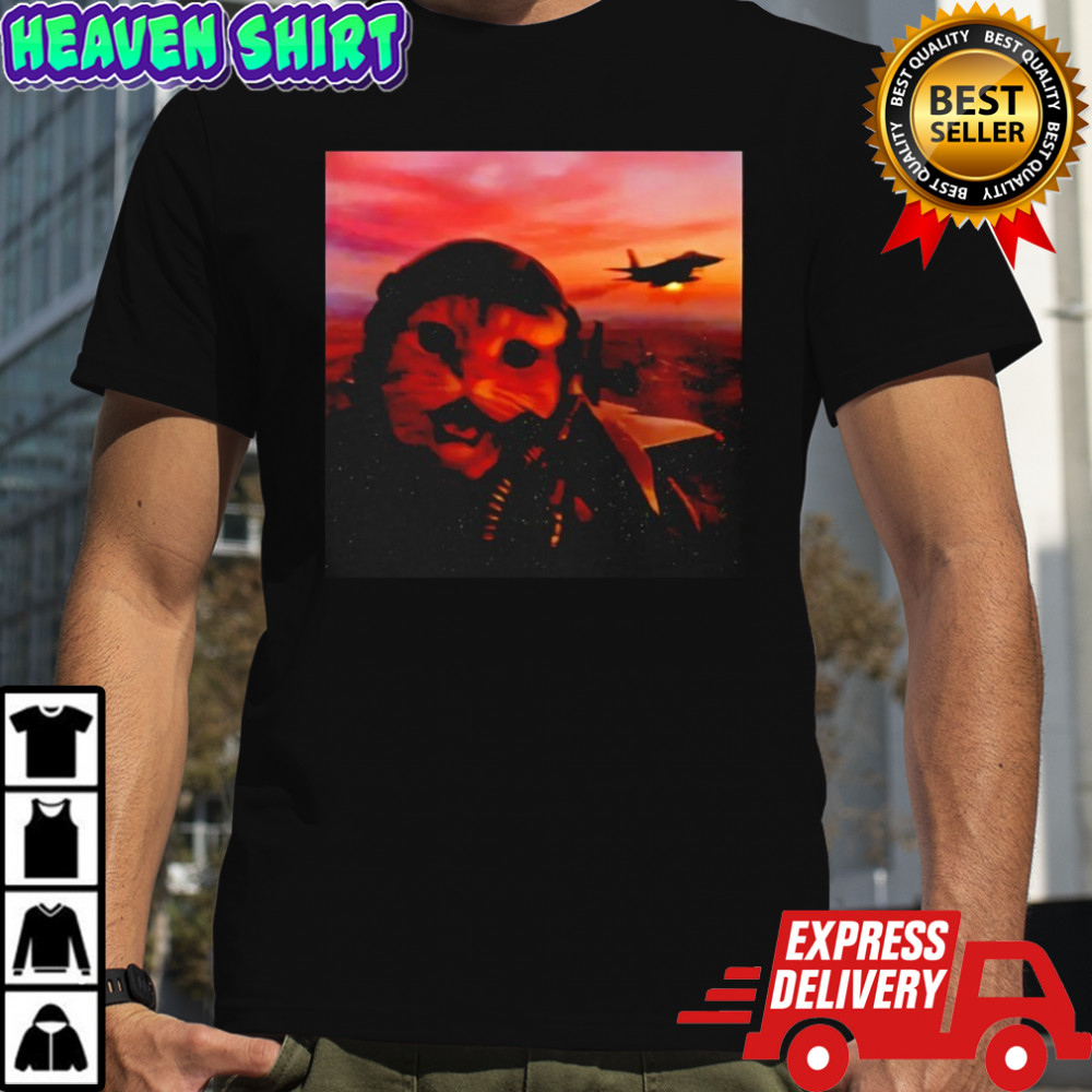 Funny Fighter Pilot Cat shirt