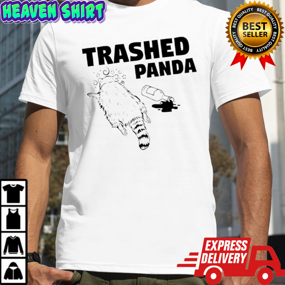 Funny Trashed Panda Racoon Gets Drunk shirt