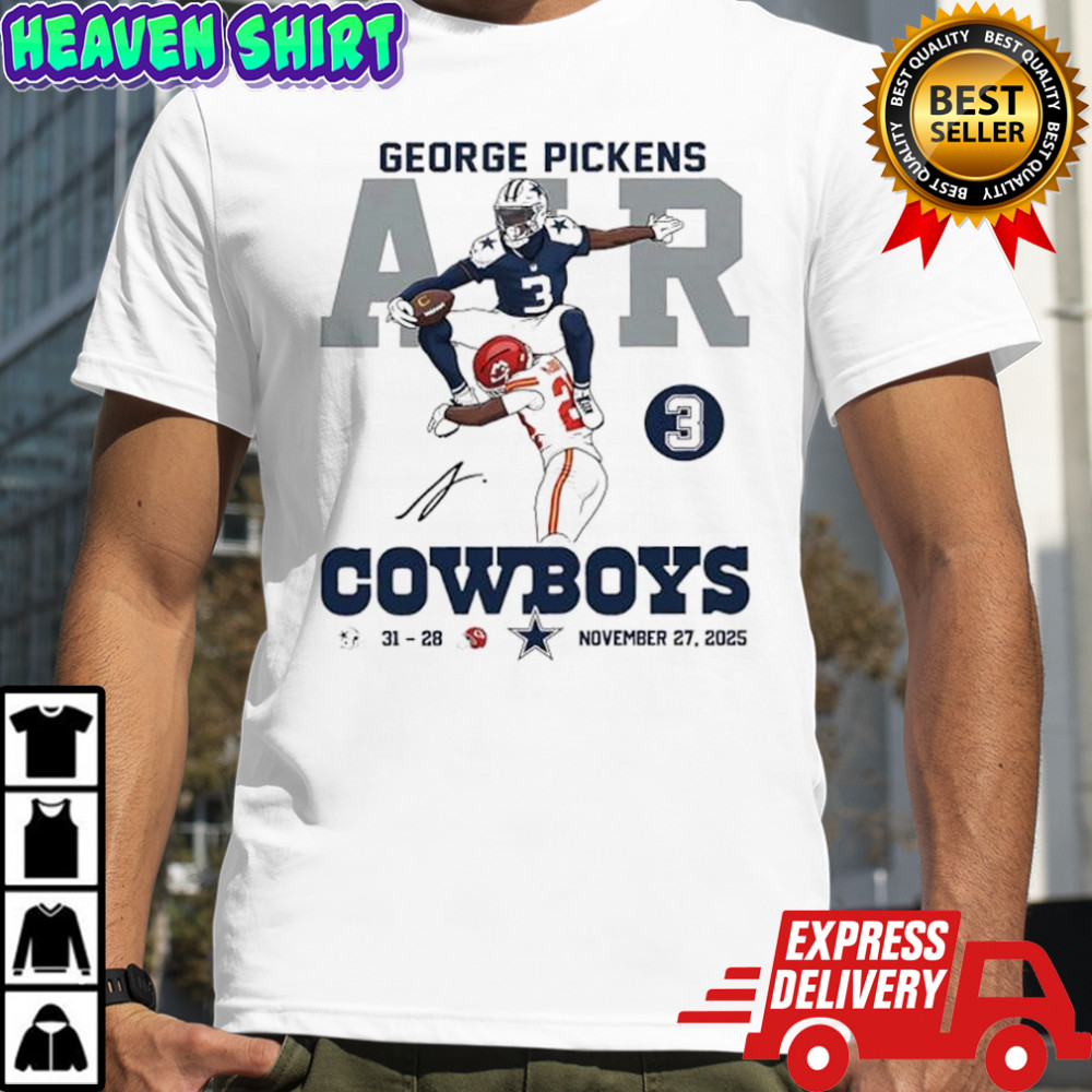 George Pickens Cowboys signature graphic shirt