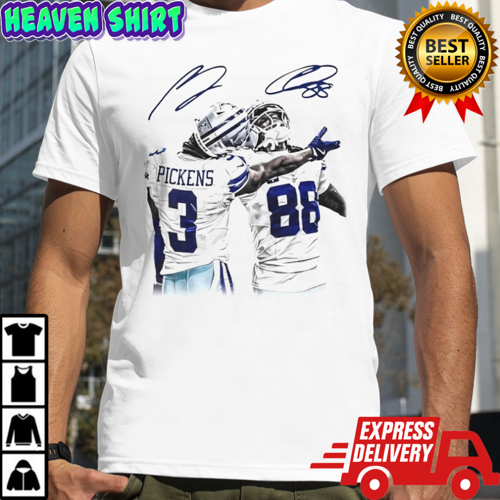George Pickens x CeeDee Lamb Dallas Cowboys signatures shirt