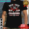 Georgia Bulldogs 2025 Back 2 Back SEC Champions mascot shirt