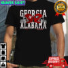 Georgia Bulldogs and the Alabama Crimson Tide football helmet shirt