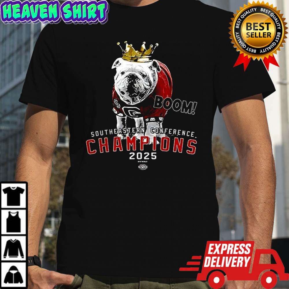 Georgia Bulldogs Boom 2025 SEC Championship mascot shirt