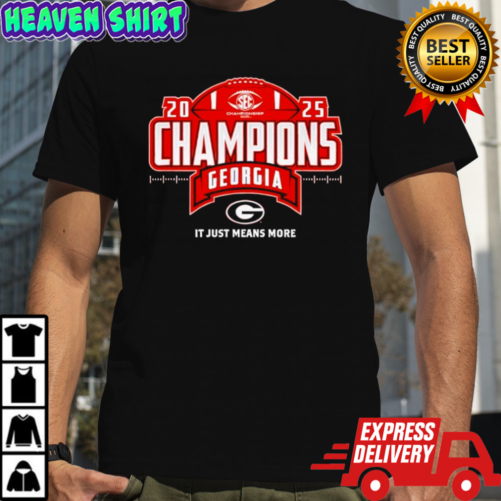 Georgia Bulldogs SEC Champs 2025 Football Locker Room shirt