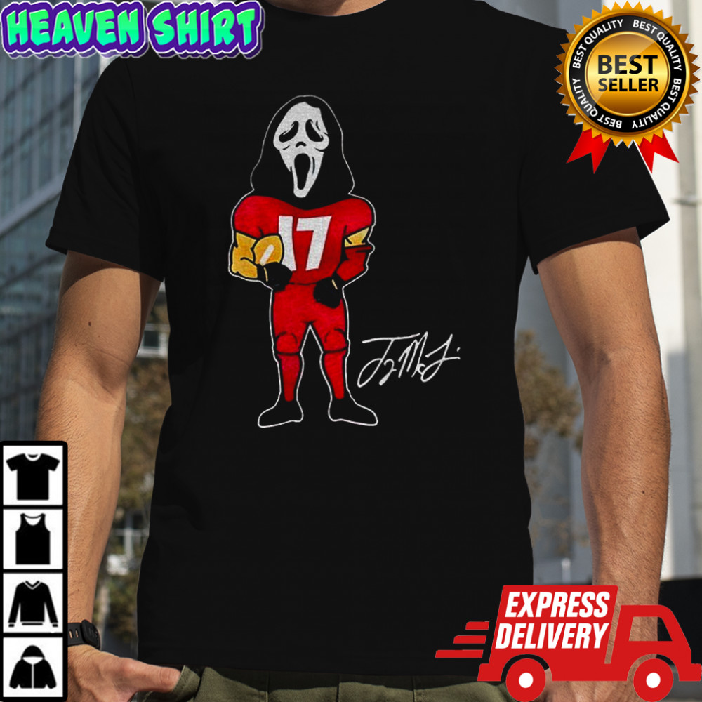 Ghostface x Terry McLaurin 17 Washington Commanders NFL Football signature shirt