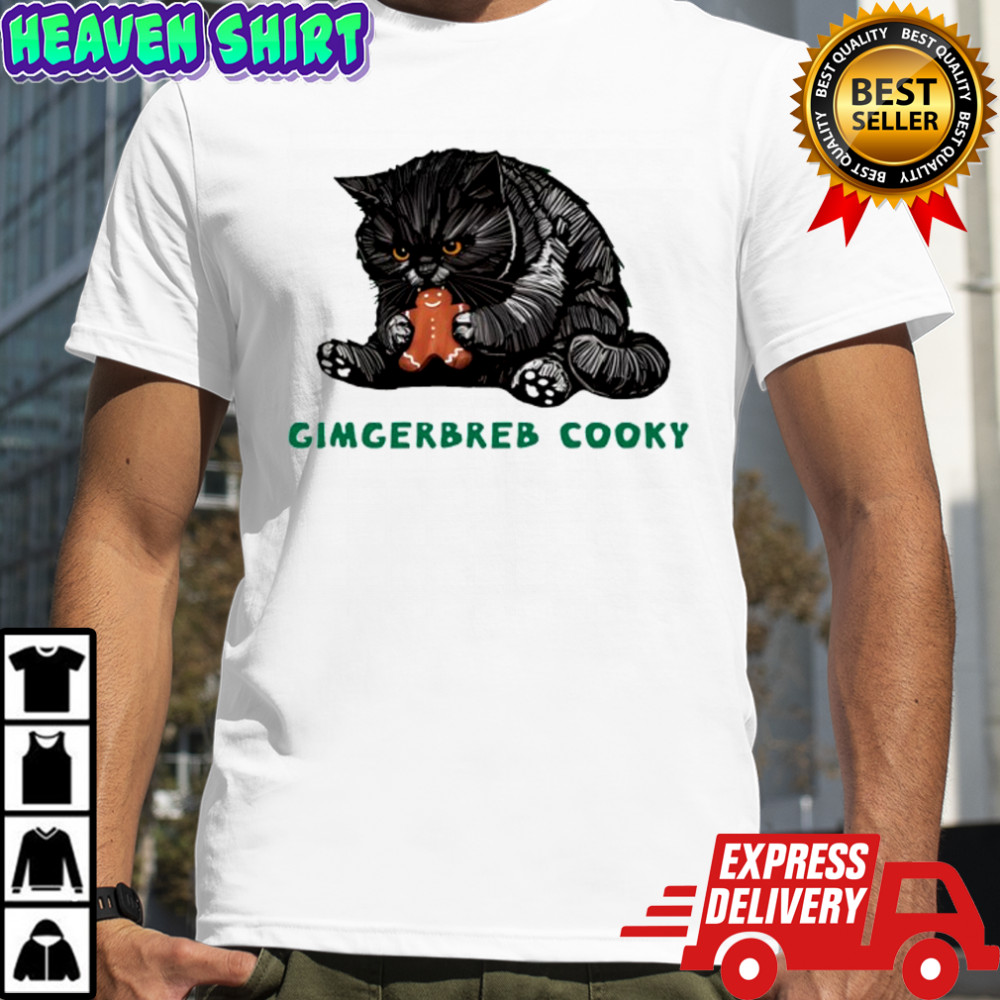 Gimgerbreb cooky Cat Christmas shirt
