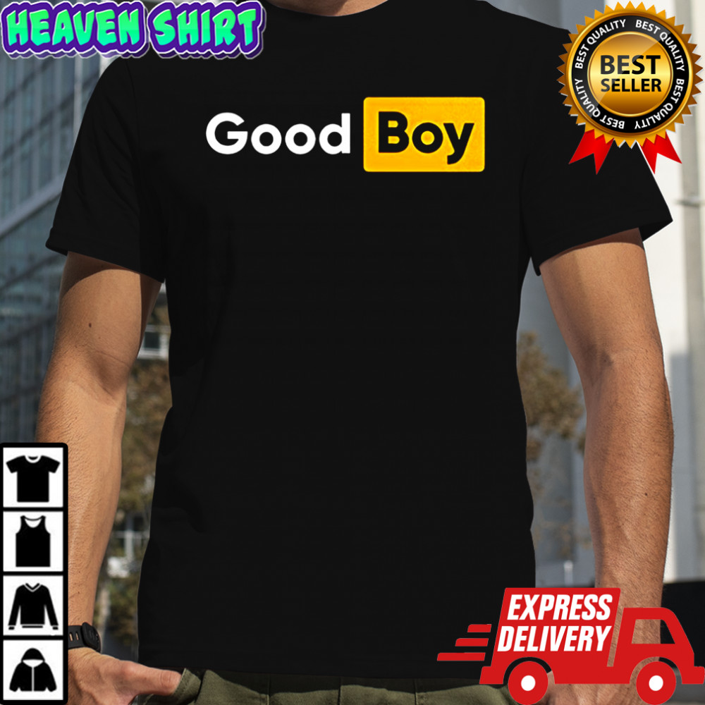 Good Boy logo parody shirt