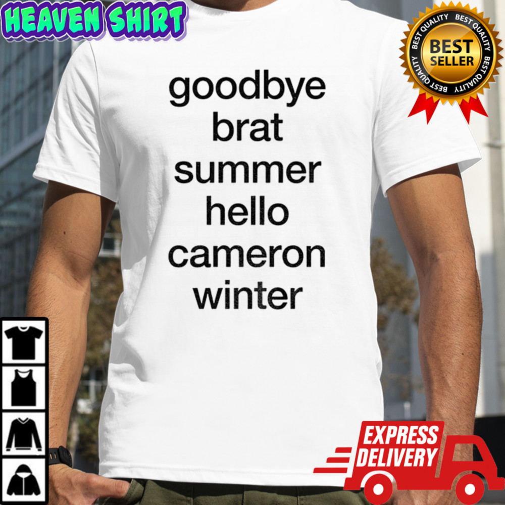 Goodbye Album Summer Hello Artist Winter shirt