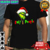 Grinch Christmas Santa hat Ew People shirt