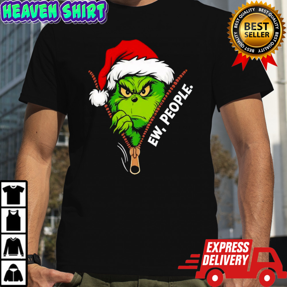 Grinch Ew People Christmas Green Monster Graphic shirt