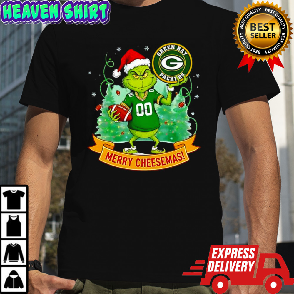 Grinch Green Bay Packers Merry Cheesemas shirt