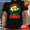 Grinch I used to smile then I became a fan of Chiefs shirt