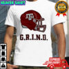 G.R.I.N.D Texas A&M Aggies football helmet shirt