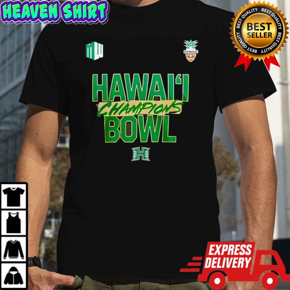 Hawaii Rainbow Warriors 2025 Hawai Bowl Champions logo Shirt