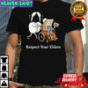Headphones and cassette respect your elders audio technology shirt