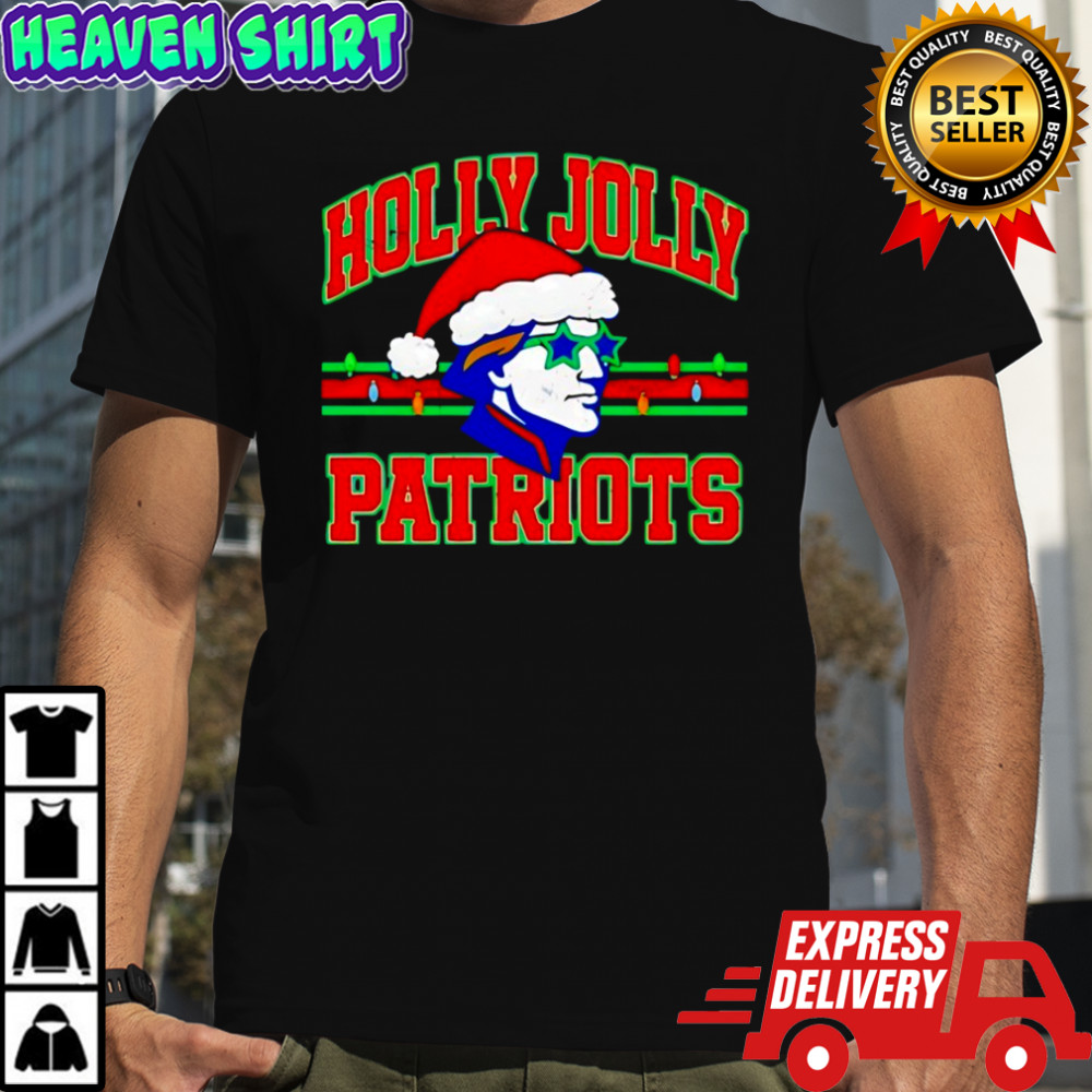 Holly Jolly New England Patriots Merry Christmas shirt