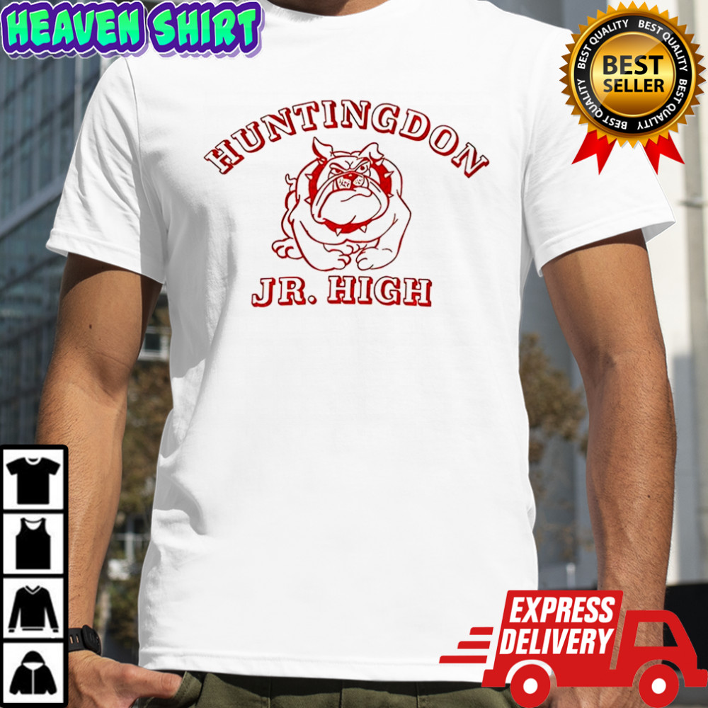 Huntingdon Junior High Bullgod mascot shirt
